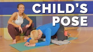 How to Do Childs Pose Stretch Properly for Yoga Beginners [upl. by Feliks]