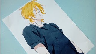 Speed Drawing  Ash Lynx Banana Fish アッシュ・リンクス [upl. by Wsan]