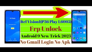 Itel Vision1P36 Play L6005 Frp Bypass  Frp Google Account Remove [upl. by Reh]