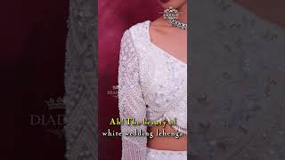 Wedding lehenga  Wedding Lehenga Shopping in Chennai  White wedding lehenga  DiademStore [upl. by Valeta]