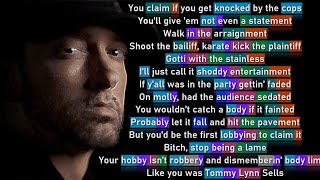 Eminem  Offended Rhyme Scheme [upl. by Krystal]