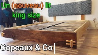 CopeauxampCo  Un nouveau lit King size en sapin et noyer pour remplacer celui en faux bois [upl. by Isman]