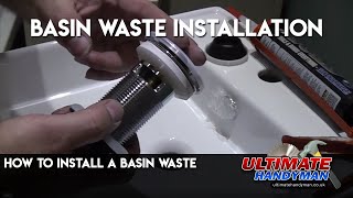 How to install a basin waste [upl. by Pellikka]