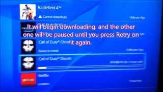 Playstation 4  How To Pause Your Game Downloads Download Faster [upl. by Hau739]