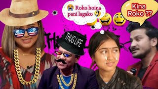 Singer Rachana Rimal New Thug Life  youtubevideoshortsfeed rachanarimal thuglifenepal comedy [upl. by Cayla]