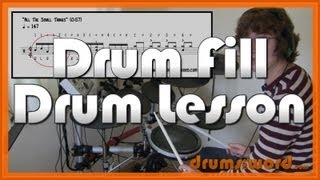 ★ All The Small Things Blink 182 ★ Drum Lesson  How To Play Drum Fill Travis Barker [upl. by Citron]