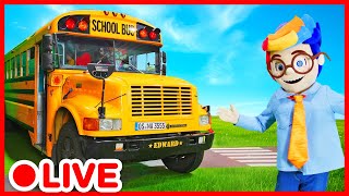 Camions Bus et Garage pour Enfants 🚍 Amusement avec Véhicules  Kidibli [upl. by Neelrahs]