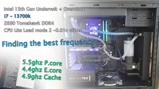 Intel 13th Gen i7 13700K Easy undervolt  Overclock 55ghz  Best frequency [upl. by Aldric823]