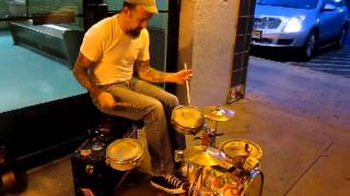 RicKy Syers Playin quotLittle ToTquot Drums at DRail Station [upl. by Karlis427]