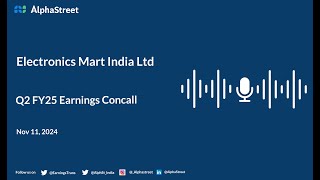 Electronics Mart India Ltd Q2 FY202425 Earnings Conference Call [upl. by Cord]