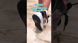 Roller Skate Shoes with wheels🤩 skateshoes success [upl. by Hailey]