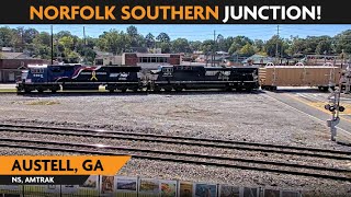 Austell Georgia USA  Virtual Railfan LIVE [upl. by Wiersma542]