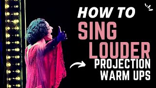 How To Sing Louder  Singing Exercises For Vocal Projection  Full Range Voice Projection Warm Ups [upl. by Madalyn]