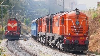 DOUBLE HANUMAN BALD HEAD ALCo Indian Railways  Jaipur Express 3 ALCos [upl. by Odine]