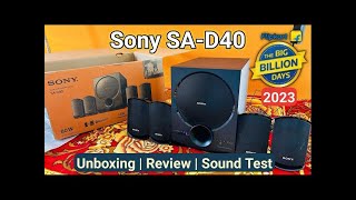 Sony SaD40 41 Channel Multimedia Speaker System With Bluetooth Unboxing Video 2024  Home Theater [upl. by Tnecillim262]