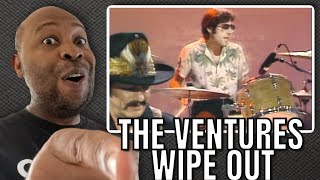 WOW Two Drummers  The Ventures  Wipe Out Reaction [upl. by Lzeil438]