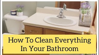 Bathroom Cleaning Hack  How To Clean Bathroom Fast [upl. by Tynan824]