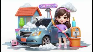 quotCar Wash Song  Fun Vehicle Cleaning for Kidsquot [upl. by Letnahc]