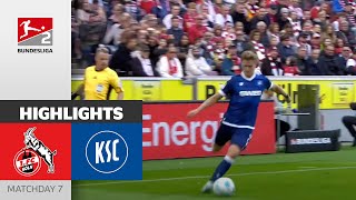 An Intense Duel  1 FC Köln  Karlsruher SC 44  Highlights  Matchday 7  Bundesliga 2 2425 [upl. by Asiak323]