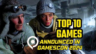 The 10 Most Exiting Games Announced on GamesCom 2024 [upl. by Roice353]