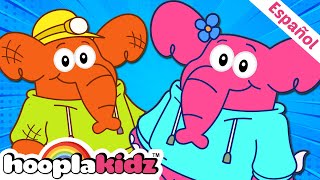 🐘Un Elefante se Balanceaba y las Canciones Infantiles para niños  HooplaKidz [upl. by Vickie508]