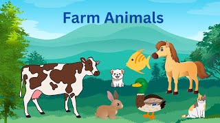 Farm Animals l Learning for Kids l Knowledge for Kids l Kidz Galaxy [upl. by Poucher579]