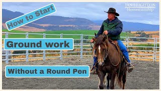 Groundwork basics with a 3 year old warmblood stallion [upl. by Vanderhoek884]