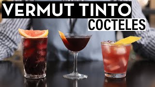 3 Cócteles con Vermut de Vino Tinto [upl. by Beck226]