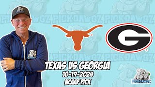 Texas vs Georgia 101924 College Football Picks amp Predictions  Week 8 NCAAF Betting Tips [upl. by Dnalyram897]