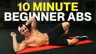 10 MIN BEGINNER AB WORKOUT NO EQUIPMENT BODYWEIGHT WORKOUT [upl. by Yuhas]