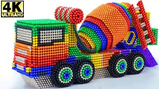 DIY  How To Make A Car A Truck Excavator Bulldozer From Magnetic Balls Satisfying 005 [upl. by Mcmaster380]