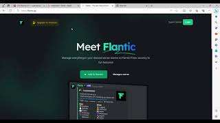 Discord Bot Website Dashboard  Replit  Flantic Bot Web Clone [upl. by Aylmar]