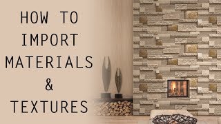 ARCHICAD HOW TO IMPORT MATERIALS amp TEXTURES [upl. by Schroder]