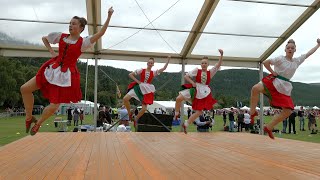 Irish Jig Scottish Highland Dance competition during 2023 Ballater Highland Games [upl. by Un400]