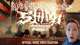 HOLY SHT  MAXIMUM THE HORMONE  SHIMI feat ATARASHII GAKKO  Official Music Video Reaction [upl. by Ursulette]