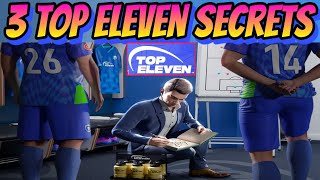 3 Top Eleven Secrets you should know in Top Eleven 2025 [upl. by Hereld]