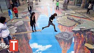 Genius Optical Illusions 3D Street Art [upl. by Hasila]