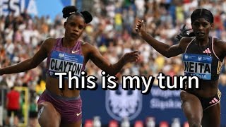 Tia Clayton of Jamaica won Womens 100m 2024 Silesia Diamond League [upl. by Fischer]