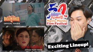 And The Breadwinner is  Uninvited  MMFF 2024 ENTRY  TRAILER REACTION [upl. by Dalia]