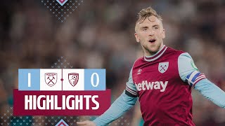 West Ham 10 Bournemouth  Bowen Bags Late Winner  EFL Cup Highlights [upl. by Jeromy465]