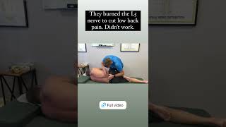 They burned my L5 nerve root to cure sciatica it didn’t work gonsteadchiropractor post ablation [upl. by Darom]