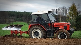 Zetor 7745  Kverneland Orka zimowa 2013 [upl. by Yrellav]