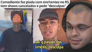 ABNER DANTAS FAZ PIADA COM ENCHENTES NO RS É CANCELADO E RESPONDE HATERS [upl. by Ulani]