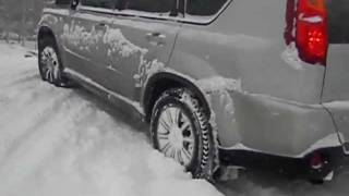 Nissan XTrail snow T31 sheregesh 2011 на снежной горкеMP4 [upl. by Aiveneg]