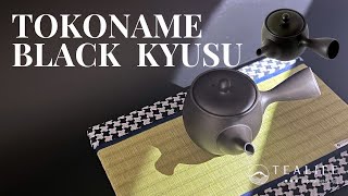 Black Tokoname Kyusu Teapot 300ml [upl. by Elatan]