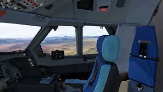 AIRBUS A340300  AEROLINEAS ARGENTINAS  BARILOCHE  FLIGHT SIMULATOR [upl. by Suoirad]