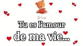 Texte amour mignon ❤️ Tu es lamour de ma vie JE TAIME [upl. by Ahsinej]