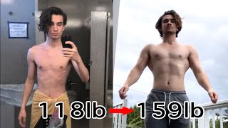 1 YEAR Natural Transformation Skinny to Muscular 1819  Max Ramiller [upl. by Alle]