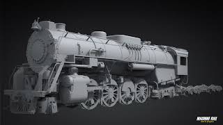 Pere Marquette 1225 90s Whistle in Train Simulator Part 2 [upl. by Huda389]