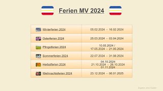 Ferien MV 2024 [upl. by Emmeline224]